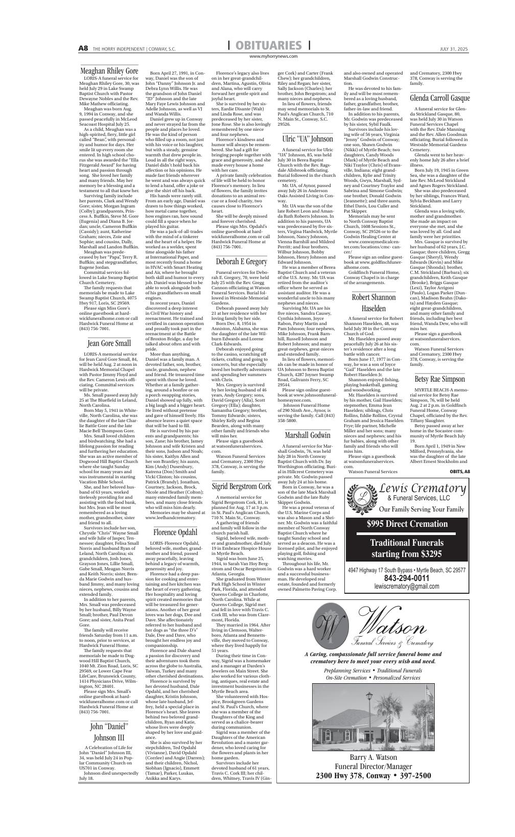 Horry Background Page 08 | The Horry Independent e-Edition | myhorrynews.com