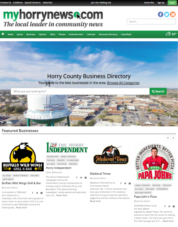 Business Directory Website