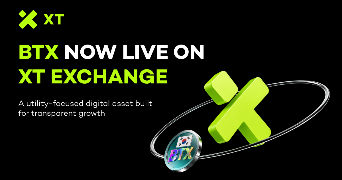 XT Exchange Welcomes BTX as It Builds Toward a More Connected Web3 Economy