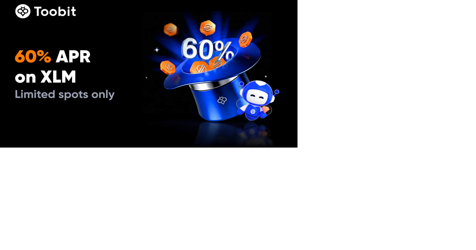 Toobit Adds XLM to Fixed Earn Series with Limited-Time 60% APR