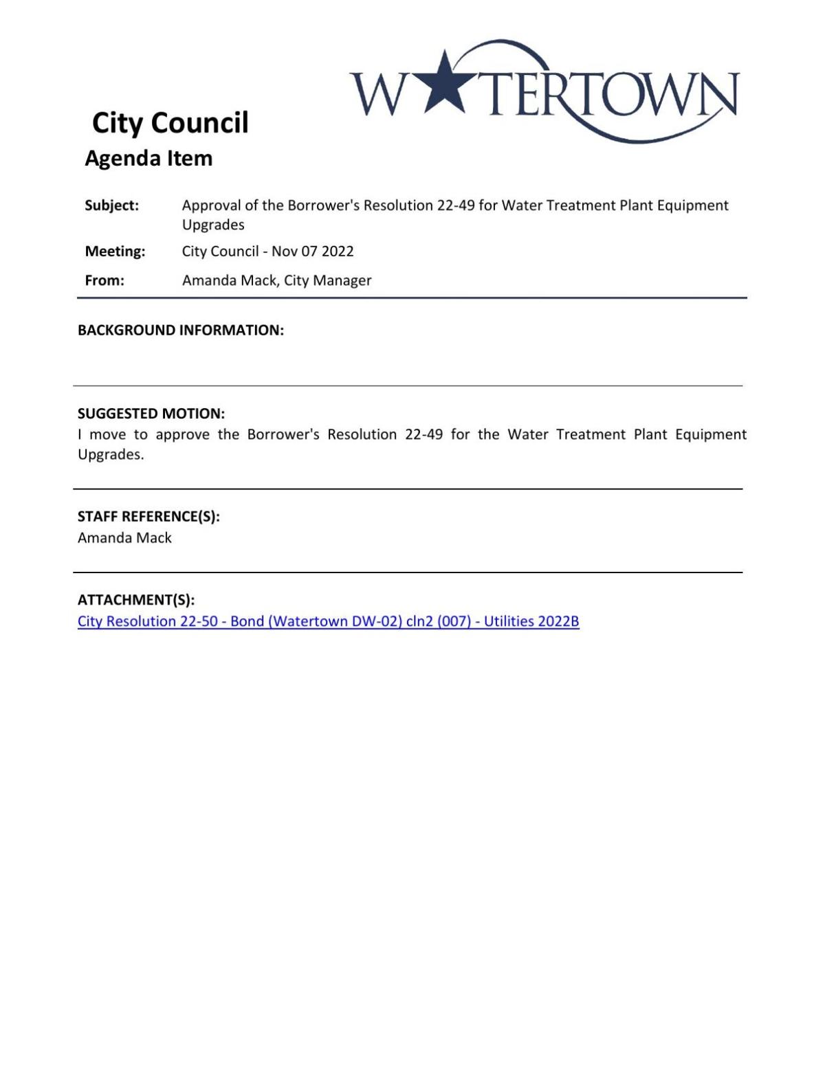 Watertown Treatment Plant and Water Main Upgrades Coming, Includes Water Rate Increase Local