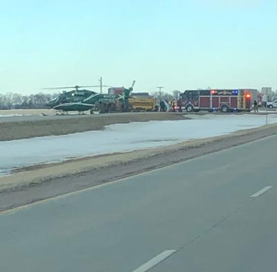 Semi Collides With Tractor Results In Life Threatening Injuries