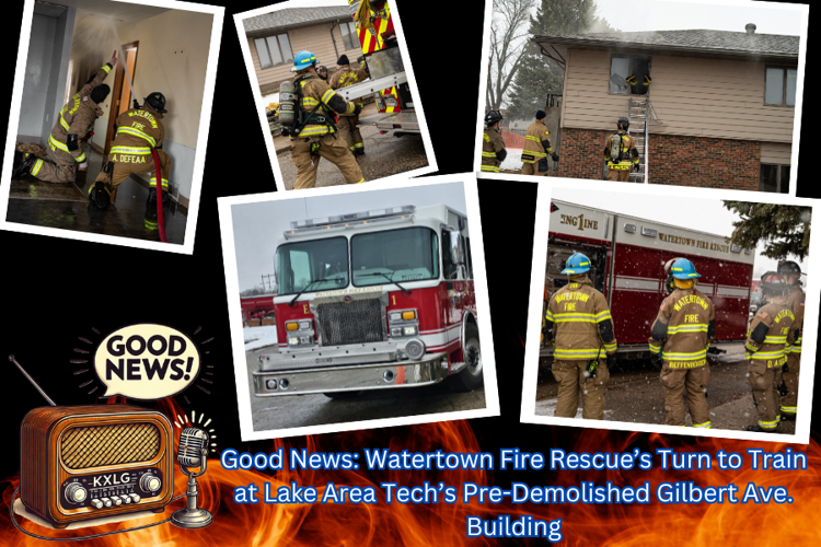 Good News: Watertown Fire Rescue’s Turn to Train at Lake Area Tech’s Pre-Demolished Gilbert Ave. Building - 1