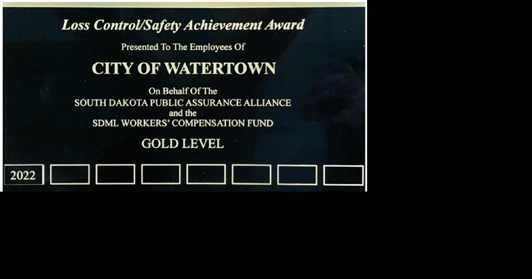 Good News Watertown Municipal Utilities Take Home Safety Award at