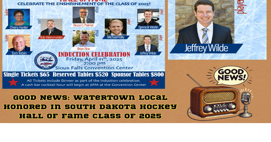 Good News: Watertown Local Honored in South Dakota Hockey Hall of Fame Class of 2025
