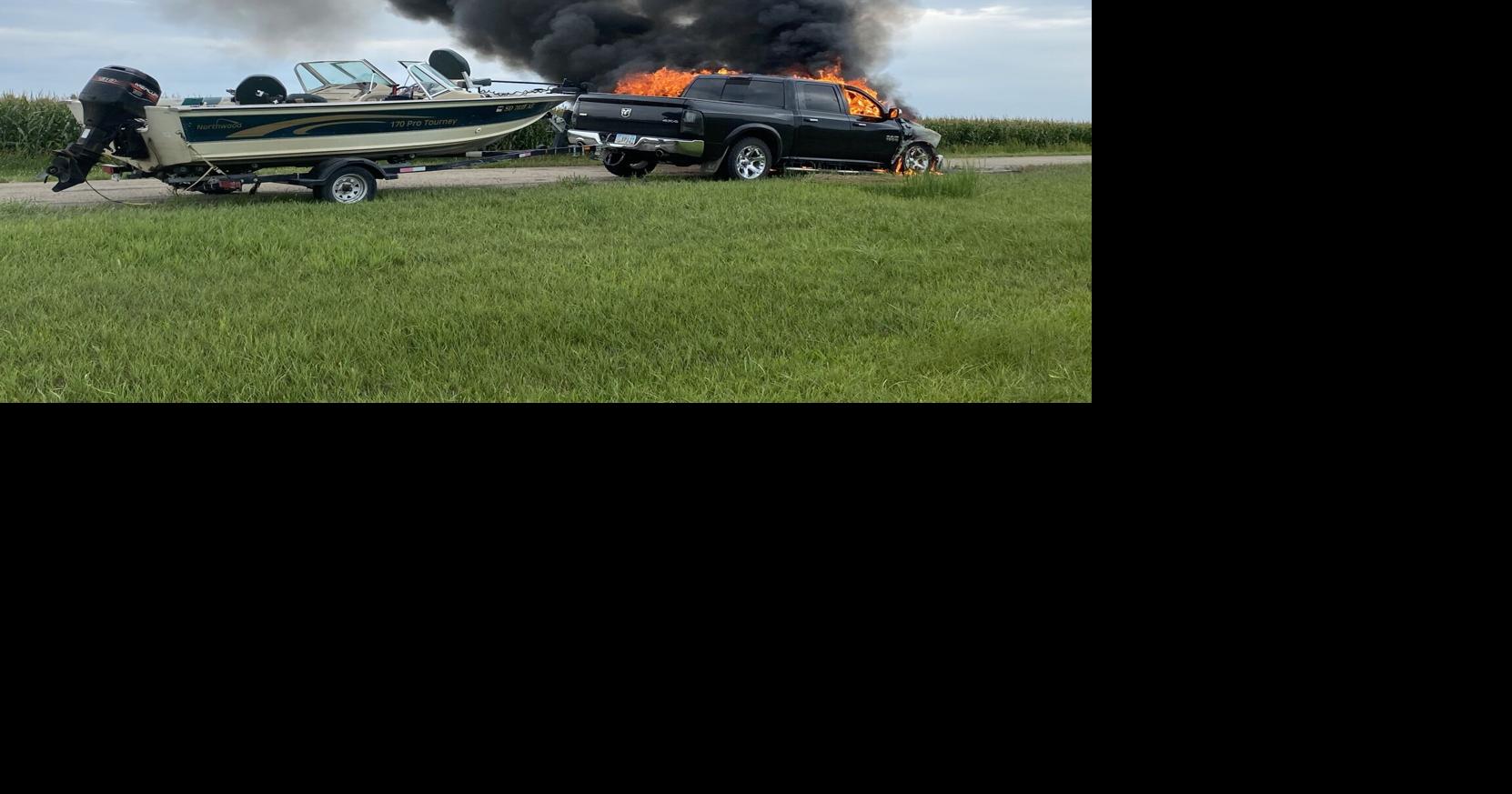 Pickup fire results in total loss in rural Hamlin County | Local News ...