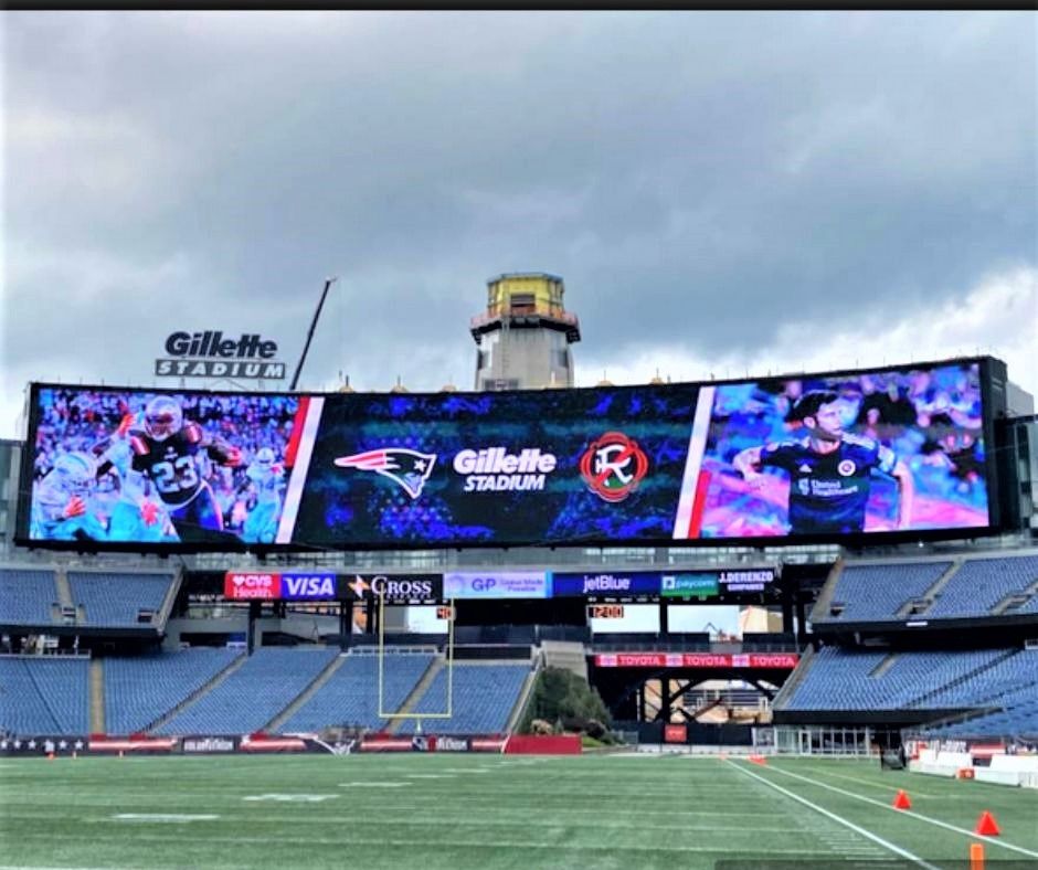 Gillette Stadium to Feature Largest Outdoor End Zone Display in