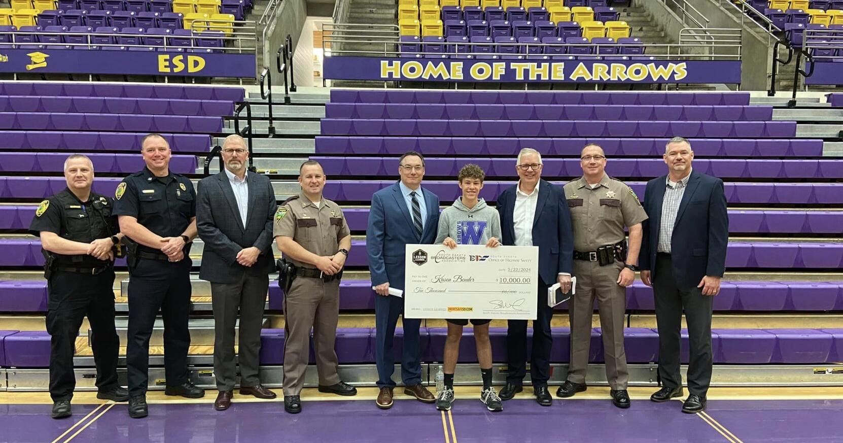 SD Highway Safety Director LIVE In-studio Discussing Teen Driving Safety and Presenting a $10,000 check - Vimarsana News