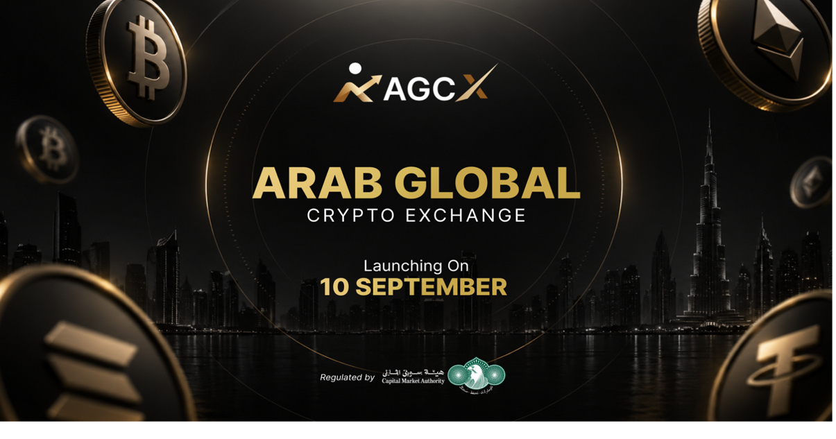 UAE Crypto Exchange AGCX Launches Sept 10 with AED & Zero Fees