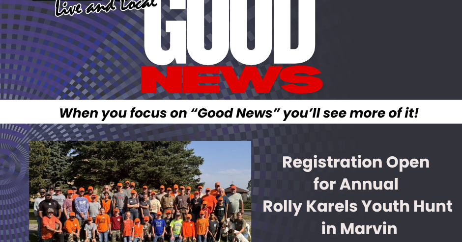 Registration Open for Annual Rolly Karels Youth Hunt in Marvin