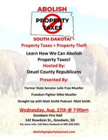 Deuel County Republicans to Host Meeting on ‘Abolishing Property Taxes’