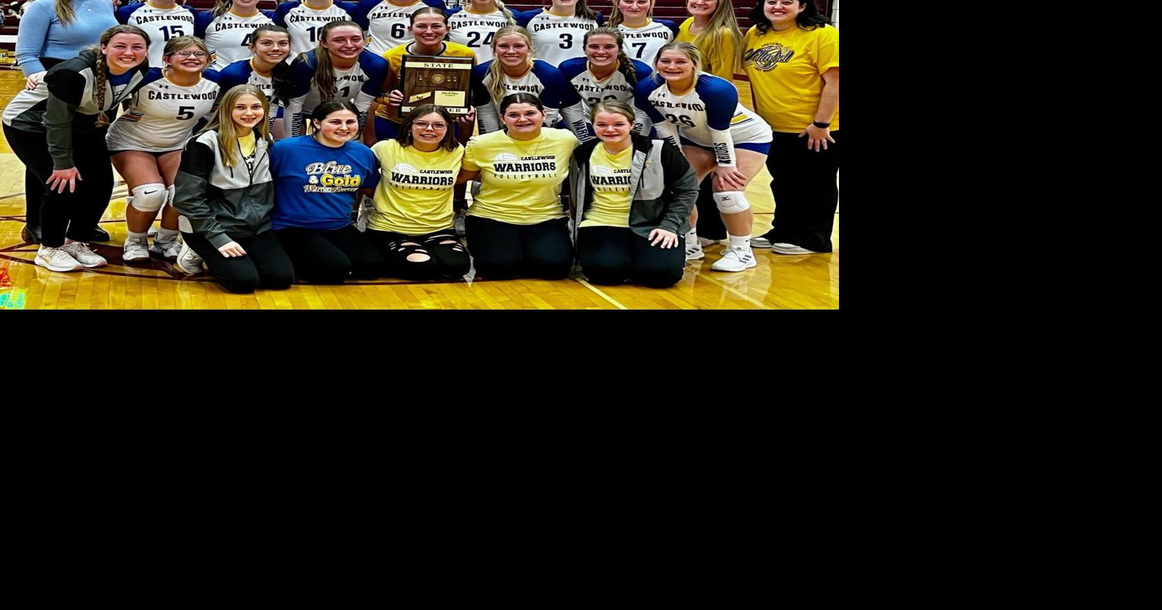 Castlewood Warriors Girls Volleyball Team Advance to State Tournament