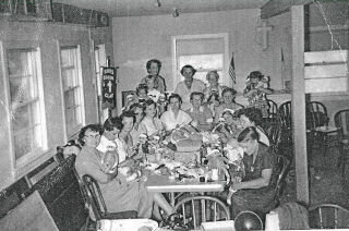 Members gather in the original New Hope United Methodist Church, which was the Bowen School building. The church is celebrating its 75th anniversary on Aug. 3-4.