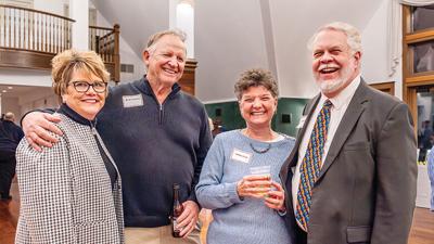 From left, Vicky James, Brian Haskins, Debbie Ford and Tom Diehl attend the annual Northwest Jefferson County Chamber of Commerce Installation Dinner.
