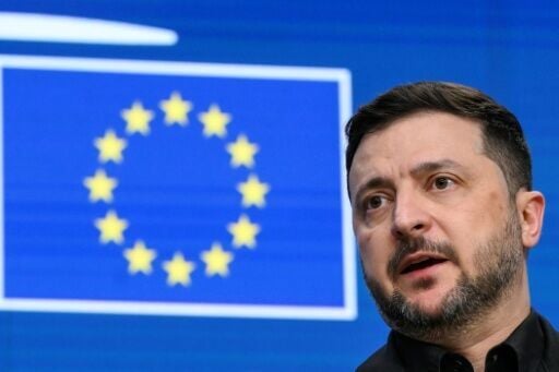 Ukraine's President Volodymyr Zelensky urged the EU to tap Russian assets to fund his country