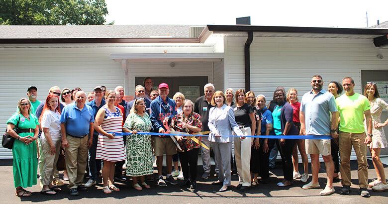 Members of the Fenton and Northwest Jefferson County chambers of commerce attended a ribbon-cutting ceremony at Feed My People in High Ridge, celebrating renovations and new additions to the building.