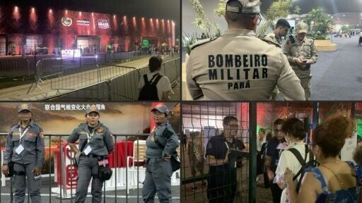 The venue hosting the COP30 UN climate talks in Belem reopen after a fire was reported in a pavilion. The fire started in a country pavilion inside the site's "blue zone," meaning under UN control, near the entrance of COP30. IMAGES