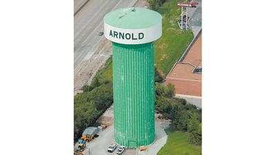 Arnold water tower - blue
