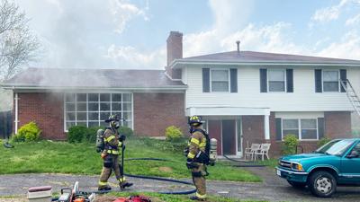 This home on Morris Drive in Arnold was damaged by fire.