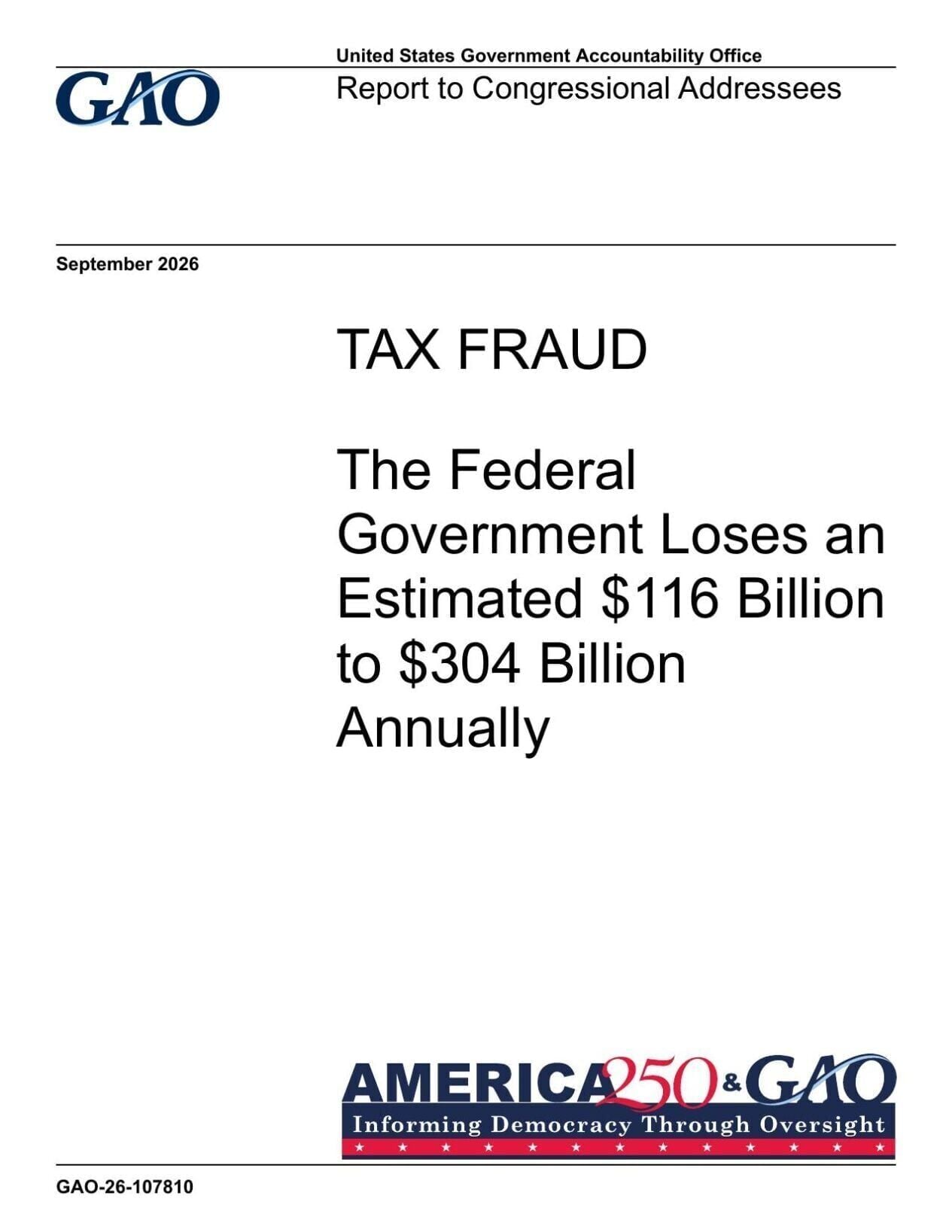 GAO tax fraud report 9-25-26