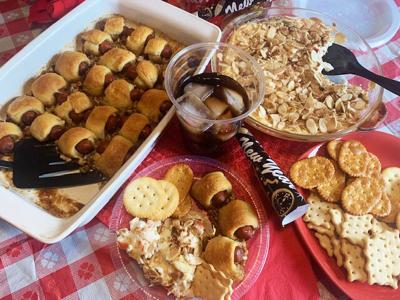 Savory Seafood Spread, Sweet Sausage Rolls