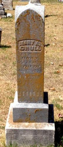 Mary Crull's grave