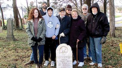 1873 tombstone relocated to Richardson Cemetery in Arnold