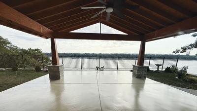 Garage Force recently put in a new porch for a residence overlooking the Mississippi River in Imperial.