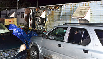 A Fenton-area mobile home was damaged by fire