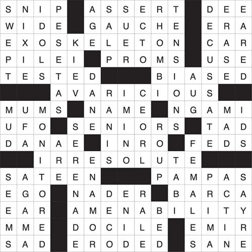 03-27-25 crossword answers