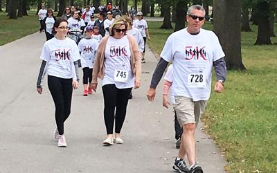 Dozens took part in the Fox Trot's 1-mile fun run/walk last year in Arnold City Park.