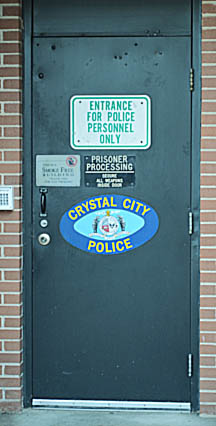 Crystal City Police door