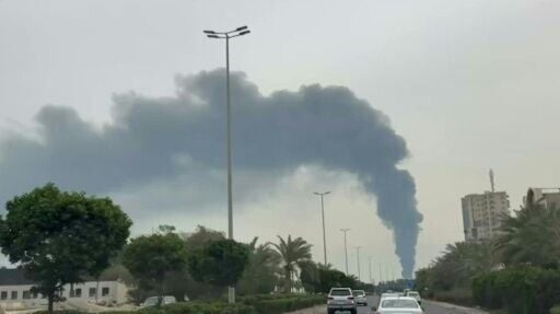Massive plume of smoke rises from Kuwait refinery after drone attack