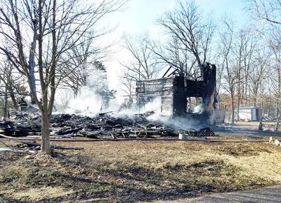 A historic home in rural De Soto was destroyed by fire.