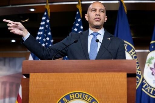 US House Minority Leader Hakeem Jeffries, Democrat from New York, has blasted rival Republicans over the issue of health care affordability