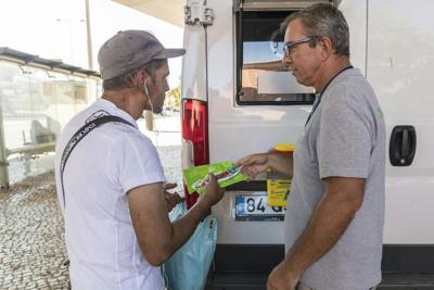 Providing drug users with clean syringes is part of Portugal's harm-reduction approach to substance use.