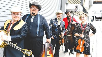 Po’ Ramblin’ Boys members, from left, Jereme Brown, Josh Rinkel, CJ Lewandowski, Jasper Lorentzen and Laura Orshaw.