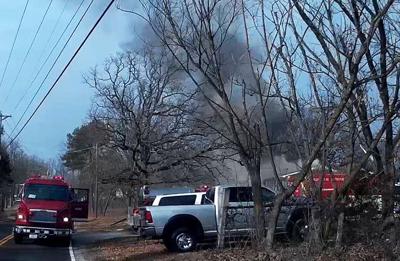 A home on Meyer Road south of Festus was damaged by a fire.
