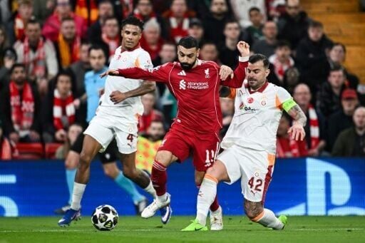 Mohamed Salah (C) scored one goal, set up two and had a penalty saved as Liverpool beat Galatasaray 4-0 on the night and 4-1 on aggregate