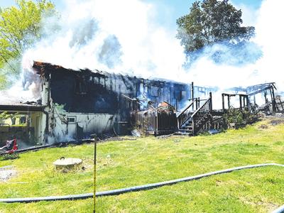 Imperial home damaged after fire spreads from garage
