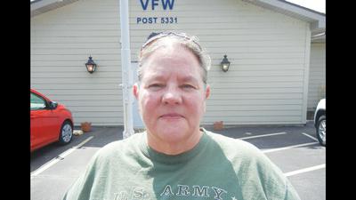 Eva Maloney of Hillsboro, the Big River VFW post commander.