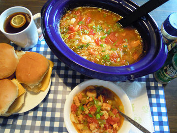 Jambalaya Shrimp and Rice Soup