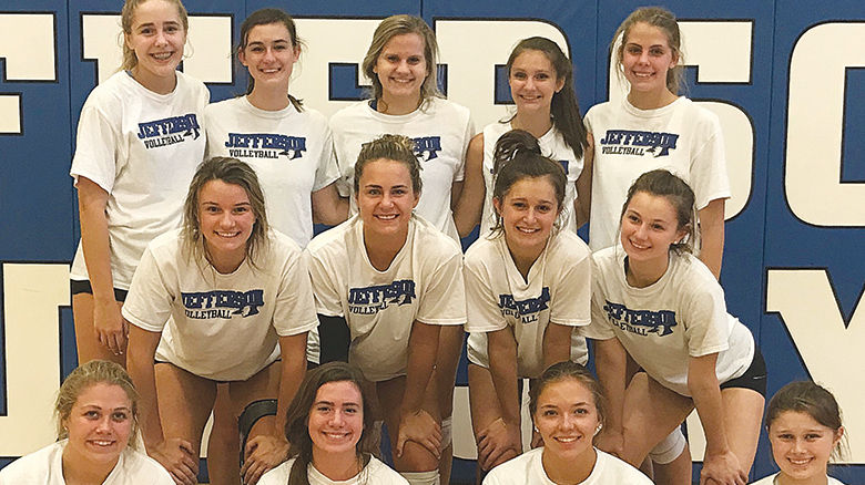 Jefferson girls volleyball team