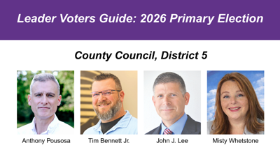 Voters guide: 2026 Primary election county council dist. 5