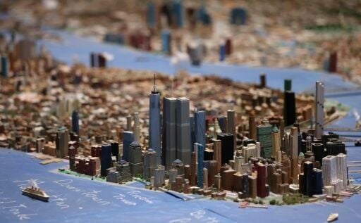 The Twin Towers, which were destroyed in the 9/11 terror attack in 2001, feature alongside the new One World Trade Center