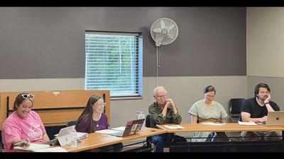 From left, the Peaceful Village Board of Trustees comprises Clerk Danielle Shannon, chairwoman Kelly Fagala, John Kindermann, Rachel Ross and Daniel Ross.