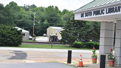 De Soto plans to use funds to design and build an Amtrak station near the library.