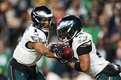 Philadelphia Eagles running back Saquon Barkley rushed for 132 yards