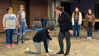 From left are Zoey Laburay, Olivia Hartwell, Cole Wright, Ashley Rudolph, Alysia Heisel and Mercedes Kaspar.