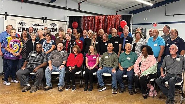 Laura Marlow reunites with her former classmates of Dunklin R-5 School District.